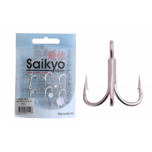 Крючки Saikyo тройн.7056TN 3X № 10 (10шт) Крючки Saikyo тройн.7056TN 3X № 10 (10шт)
