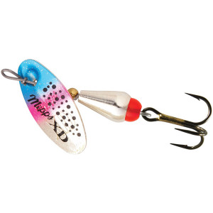 Блесна вращ. Mepps XD TRI FLUO, 0, SILVER/Rainbo