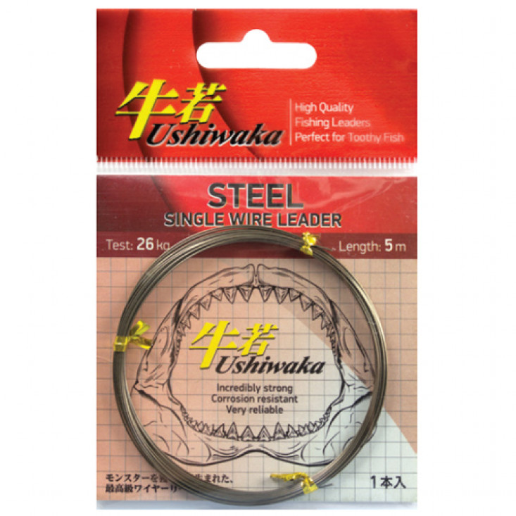 Поводковый материал Ushiwaka Steel Single Wire Leader