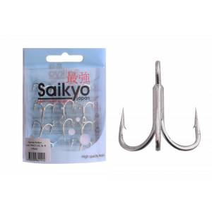 Крючки Saikyo тройн.7056TN 3X № 8 (10шт) Крючки Saikyo тройн.7056TN 3X № 8 (10шт)