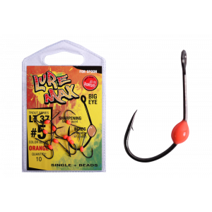 Крючки LureMax Trout LT37 #  5 Orange (10шт)