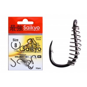 Крючки Saikyo KHS-10085 с пруж. №8L (10 шт) Крючки Saikyo KHS-10085 с пруж. №8L (10 шт)